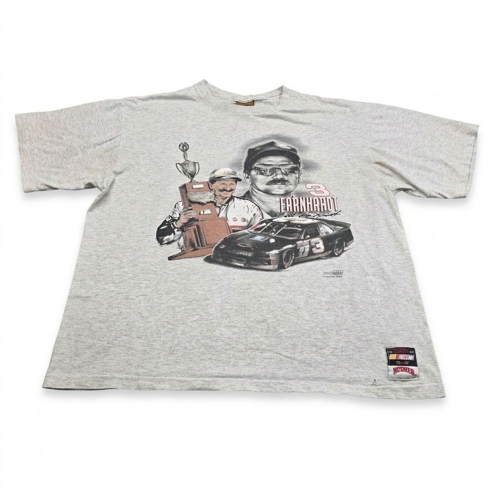 VTG‎ Dale Earnhardt T-Shirt XL Nutmeg Mills NASCAR Lumina Single Stitch 90s USA